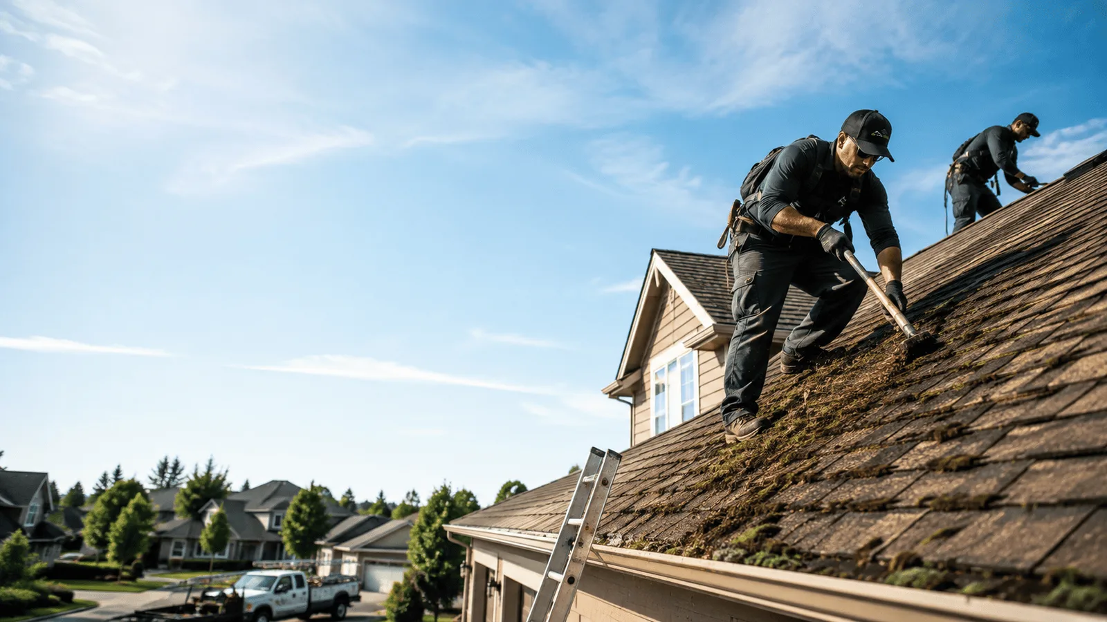 Roof Moss Removal in Columbus, PA near me